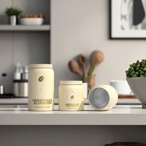 Reusable Cylinder sealed <b>Coffee</b> Powder Tin Can Packaging Aluminum Food Tin Can Coffe Tins Custom Aluminum Cans - Product Image 5