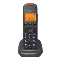 Téléphones sans fil DECT extensibles DLNA D1015 TAM avec amplificateur, interphone gratuit, 3 groupes, numéroteur rapide à une touche