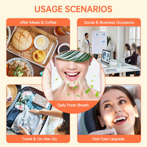 O pulverizador portátil feito sob encomenda da boca do tamanho do curso do OEM pêssego Perfumado Má Respiração Fruto-Baseada Refresher Sugar-Free - Product Image 3