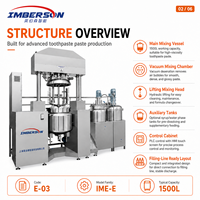 Ligne de mélange sous vide industrielle Imberson 1500L entièrement automatique de haute précision pour poudres et compactes pressées