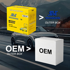 Shangwei EFB แบตเตอรี่รถยนต์12V CA640 60Ah อายุการใช้งานยาวนานสำหรับระบบสตาร์ทรถ - Product Image 1