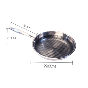 Ba Thép Không Gỉ Tổ Ong Không Dính <span class=keywords><strong>Frying</strong></span> <span class=keywords><strong>Pan</strong></span> 28Cm Với Cast Thép Xử Lý Cho Nhà Bếp - Product Image 3