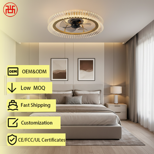 Smart <b>Bedroom</b> Ceiling <b>Fan</b> Light, APP & Remote Control, 3-Color Temp Adjustable, Low Noise Energy Efficient DC Motor, 5 Blades - Product Image 1