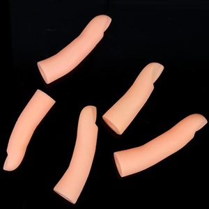 Flexible <b>Silicone</b> Manicure Training Finger False Practice Hand Realistic Acrylic Nails Salon Mannequin Bendable Showing <b>Tool</b> - Product Image 3