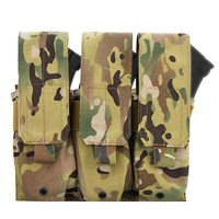 Pochette tactique GAF à cadre interne avec fermeture à rabat, en nylon 1000D, camouflage, pour fixation sur gilet, compatible Molle, étanche et antivol