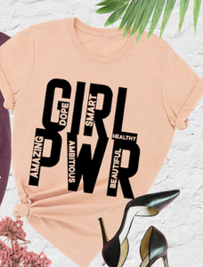 T-shirt Girl Power da donna, casual, femminista, 100% cotone, girocollo, manica corta, vestibilità regolare, per tutte le stagioni, stampa jersey - Product Image 3