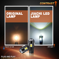 Lámpara pequeña de alto brillo JiaChi, resaltador blanco frío, rojo, azul, amarillo, ámbar con lente, luces de proyector Led T10, luz de estacionamiento W5w 5w5