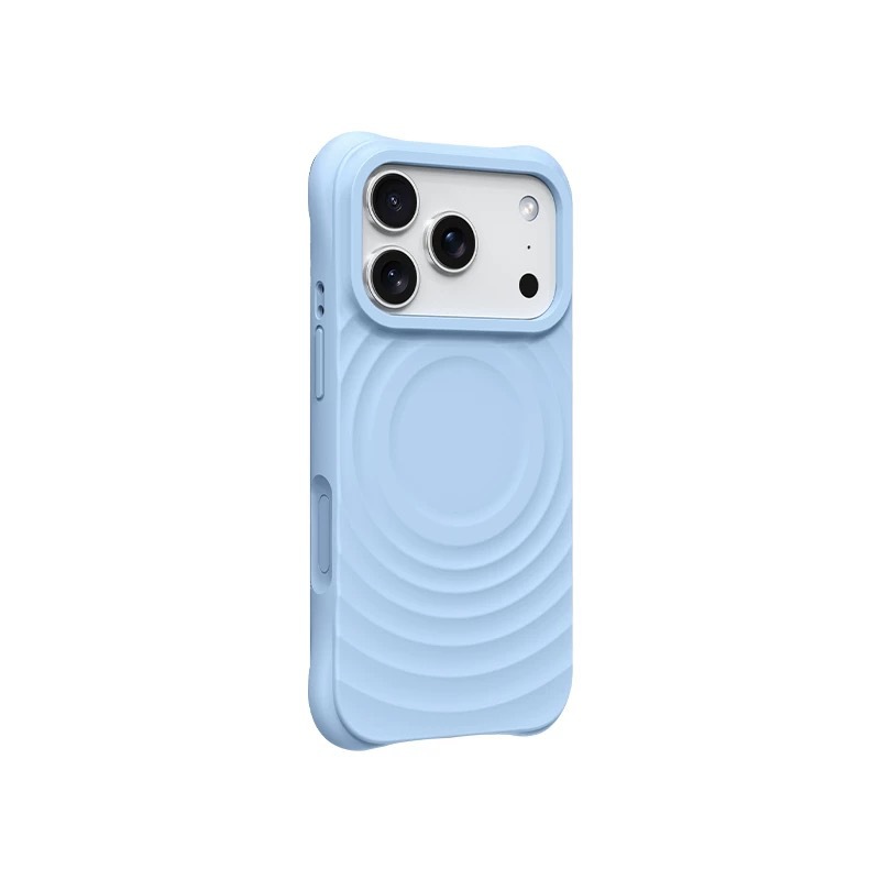 Silicone liquido onda con assorbimento magnetico blu lago