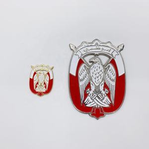 UAE Abu Dhabi Falcon Logo Emblem Emaille Auto Abzeichen mit Aufkleber - Product Image 4
