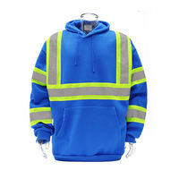 Sudadera Reflectante de Alta Visibilidad Personalizable con Capucha, ANSI Clase 3 ENISO 20471 Clase 3