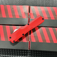 Couteau OTF 19CM, lame en acier Damas, manche en alliage de zinc, couteau pliant de poche portable, camping en plein air, EDC, OEM personnalisé, vente en gros