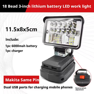 ไฟฉายค้นหาแบบสว่างพิเศษอเนกประสงค์ ชาร์จผ่าน USB ใช้แบตเตอรี่ลิเธียม LED เหมาะสำหรับงานต่างๆ และการตั้งแคมป์ - Product Image 5