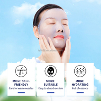 Masque anti-âge et réparateur pour peau endommagée Peel Off Masque à la gelée à la rose bleue Logo personnalisé Masque à la gelée pour le visage Poudre pour soins du visage Professionnel