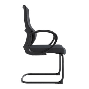 Silla de Recepción Ejecutiva Avanzada en Oferta 2024, Respaldo de Malla Completa Negra, Diseño Moderno, Patas Fijas, Fácil de Limpiar, Asiento Cómodo - Product Image 6