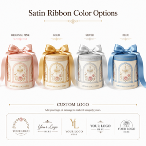 Scatola regalo rotonda di lusso con stampa personalizzata, confezione rigida in cartone per cosmetici e gioielli con design in stile <span class=keywords><strong>palazzo</strong></span> - Product Image 3