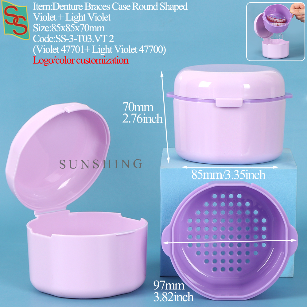 สีม่วงอ่อน + ถาดสีม่วง