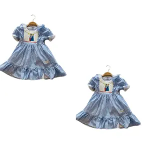 女童连衣裙图案高品质好价格最喜欢的产品高档产品连衣裙儿童越南制造