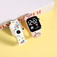 Promotion Spéciale Montre-Bracelet LED à Imprimé Dessin Animé Populaire, Bracelet en TPU, Montre Numérique pour Adolescents et Adultes, Idéale comme Cadeau, Prix de Gros