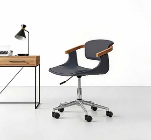 Chaise d'ordinateur de luxe légère, chaise de bureau, chaise de bureau pivotante confortable, chaise de conférence minimaliste - Product Image 2