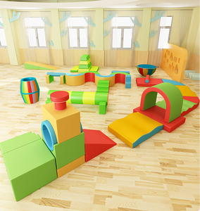 Equipo de escalada arco iris de juego suave comercial, puente de arcoíris de juego suave para niños - Product Image 5