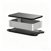 Boîtier étanche en alliage d'aluminium, profilé, indice de protection IP65, pour alimentation électrique extérieure quotidienne, boîtier métallique de protection