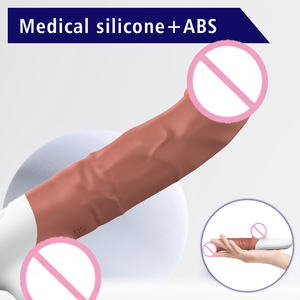 Vibratore Realistico per Adulti con 7 Frequenze di Vibrazione Telescopica e <span class=keywords><strong>Base</strong></span> con Ventosa Potente - Product Image 6
