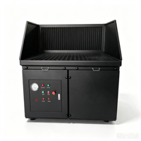 Mesa de Pulido de Doble Succión de 3kw, Colector de Polvo Lateral y de Descenso para Pulido y Desbarbado de Metales