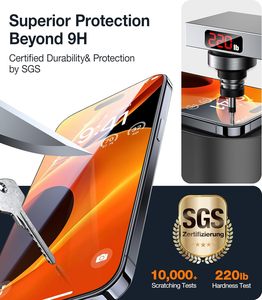 Protector de pantalla de vidrio templado completo para teléfono móvil 11H A ++ para <span class=keywords><strong>iPhone</strong></span> 15 14 <span class=keywords><strong>13</strong></span> 12 Pro Max protector de pantalla - Product Image 3