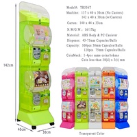 Machine distributrice de capsules de jouets Tomy Gachapon transparente blanche 45-70 mm TR556