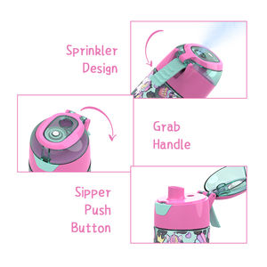 Logo personnalisé paille <span class=keywords><strong>Tritan</strong></span> 450ml dessin animé bouteille d'eau <span class=keywords><strong>en</strong></span> plastique enfants <span class=keywords><strong>Gourde</strong></span> Enfant - Product Image 5