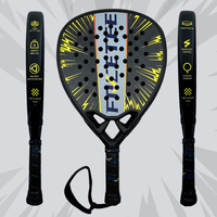 Raquette de padel portable en fibre de carbone 12K de marque personnalisée, directement de l'usine FRCETEE