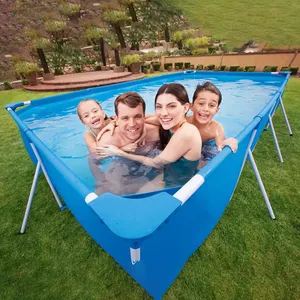 Hot Deal Außen pool Rechteckige Rahmen pools Schwimmbad für Familien
