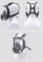 Masque respiratoire tactique anti-toxique et anti-poussière de haute qualité 6800, réutilisable, lavable, à 3 couches, avec filtre chimique