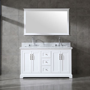 Meuble-lavabo moderne en bois massif résistant à l'eau, style ferme, avec charnières à fermeture douce, design écologique pour atelier et appartement - Product Image 1