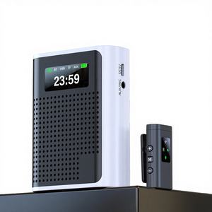 Microphones cravate S69 avec amplificateur vocal et haut-parleur, double microphone sans fil pour enseignant, réunion, entraîneur, guide touristique - Product Image 1