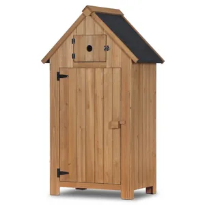 Cobertizo de <span class=keywords><strong>herramientas</strong></span> de almacenamiento vertical de <span class=keywords><strong>madera</strong></span> maciza Almacenamiento al aire libre para regaderas, mangueras, palas y macetas Almacenamiento de cobertizos de <span class=keywords><strong>madera</strong></span> al aire libre - Product Image 5