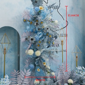 Forniture OEM per Decorazioni Matrimoniali con Sfere di Fiori Artificiali, Piante <span class=keywords><strong>in</strong></span> Seta, Centrotavola per Eventi e Banchetti - Product Image 5