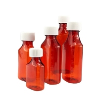 12/16 Oz Oral Liquide Toux Sirop Ambre Bouteille prescription distribution liquide ovale bouteilles de médicaments à vendre