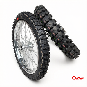 Ensemble <span class=keywords><strong>de</strong></span> roues chromées complètes pour Surron Ultra Bee, pneus à crampons 80/100-19 100/90-18, jantes à rayons 19'' 18'' pour moto tout-terrain électrique - Product Image 2