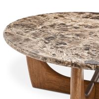 Table basse en marbre moderne de conception nouvelle, légère et élégante, avec pieds solides, facile à assembler, pour le salon