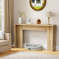 Console en bois massif de style français, longue table d'entrée, table de couloir, table derrière le canapé, bois clair, 2 couleurs, vente en gros directe d'usine