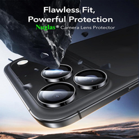 Film protecteur d'objectif de téléphone portable individuel haute transparence 9H pour iPhone 15 Pro Max 14 16 17 Air