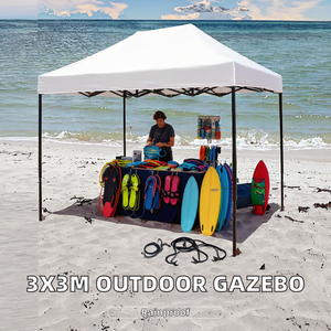 Gazebo Plegable con Marco Cuadrado de Acero para Exteriores, Resistente al Agua y al Viento, para las Cuatro Estaciones, con Cubierta de PVC para Eventos - Product Image 2