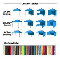 Tentes Pop Up Toldo Plegable imprimées pliantes sur mesure 3x3 10x10 chapiteau Gazebo salon tente extensible Gazebo vente de fête