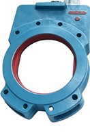 Vanne à couteaux industrielle à commande manuelle en fonte ductile, à siège souple, PN16, à tige montante