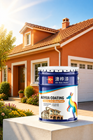 Peinture acrylique auto-nettoyante pour marquage routier, application au pinceau