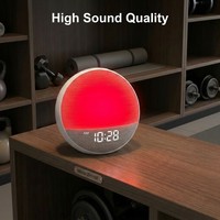 Machine à bruit blanc Holistic Morning Assistant pour le sommeil des bébés et des enfants, 30 pistes biodynamiques, réveil intelligent avec simulation d'aube