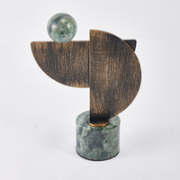 Sculpture en bronze Art Déco, autocollante, faite à la main, décoration de bureau, accessoire de maison pour le salon