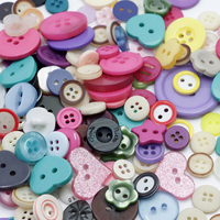 Botones artesanales de resina de varios tamaños, aproximadamente 100 Uds. Para coser manualidades DIY, botón Manual para niños, pintura de colores mezclados