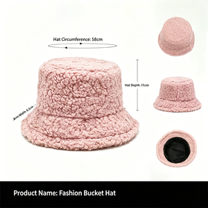 <span class=keywords><strong>Cappello</strong></span> da Pescatore in Pile <span class=keywords><strong>Teddy</strong></span> con Logo Personalizzato, Caldo <span class=keywords><strong>Cappello</strong></span> Invernale in Peluche Sherpa per Donne, Multicolore, per Attività all'Aperto - Product Image 2
